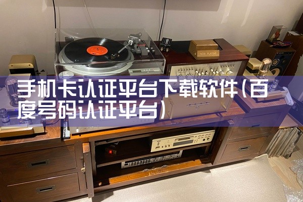 手机卡认证平台下载软件
